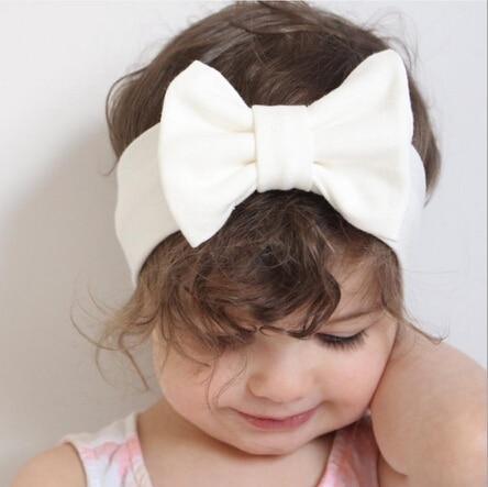 Headband Knitted Cotton Children Girls Elastic Bow Hair Bands Turban for girl Headbands