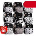 Modern 9/6PCS Set Bamboo Charcoal Washable Real Cloth Pocket NappiesFor Baby Boys and Girls Diaper Set In Modern Design