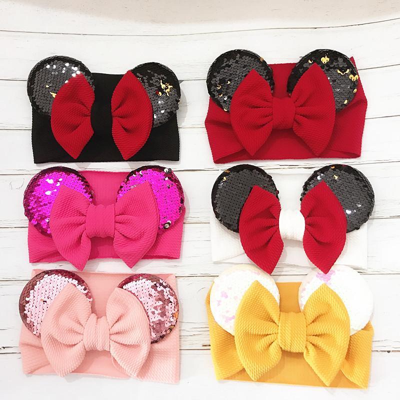 Head wrap Baby Headband Top Knot Headbands Over Sized Bow Hair Newborn Head Band For Baby Girl In elegant Modern Design