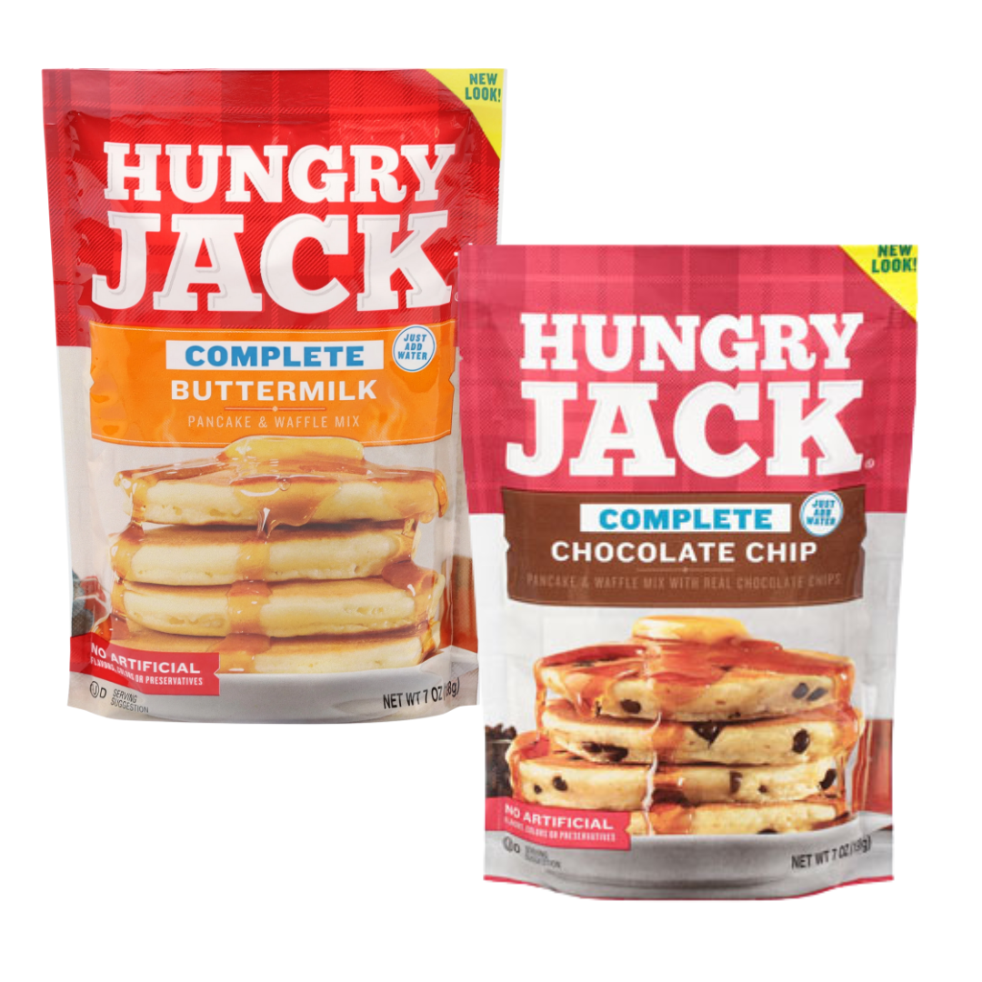 Hungry Jack Pancake Mix Buttermilk o Chocolate 7 oz – Elige tu opción