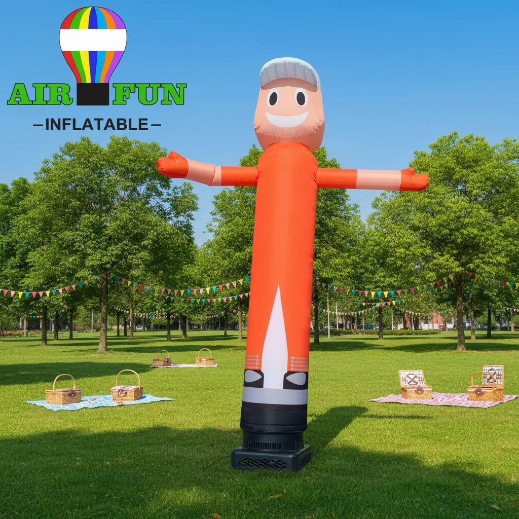 AIRFUN Custom Print Inflatable Flailing Tube Man Wacky Wavy Wind Flying Air Dancer Balloon