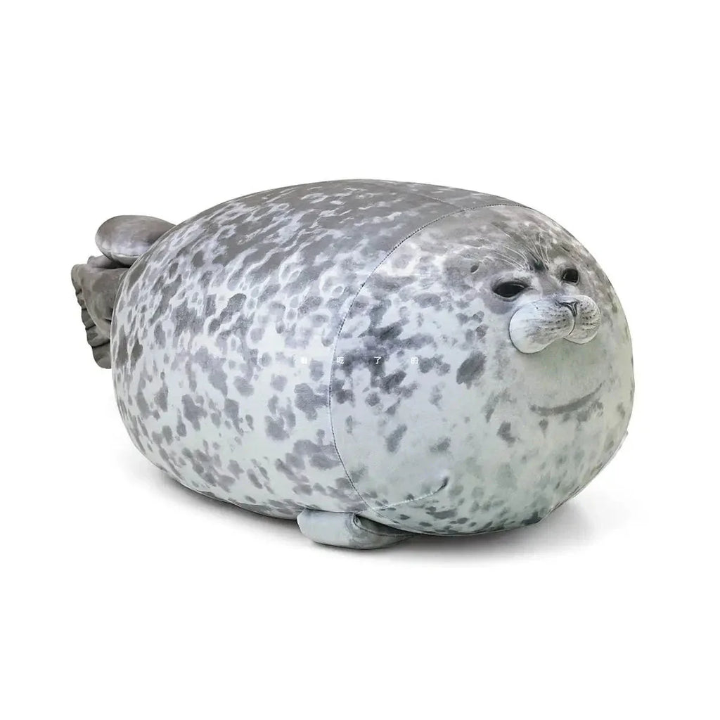 Angry Blob Seal Pillow – Cute 3D Chubby Sea Lion Plush Toy Gift