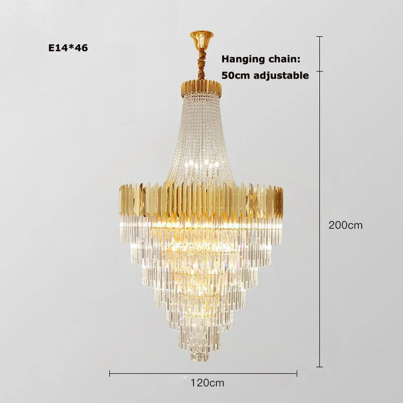 Gold Silver Desinger Dimmable LED Chandelier Lighting Hanging Lamps Lustre Suspension