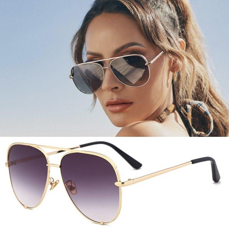 Luxury Lady Vintage Round Metal  Sunglasses For  Driving Black Retro Mirror Sunglasses Woman  Shade Sunglasses With  UV400 Protection