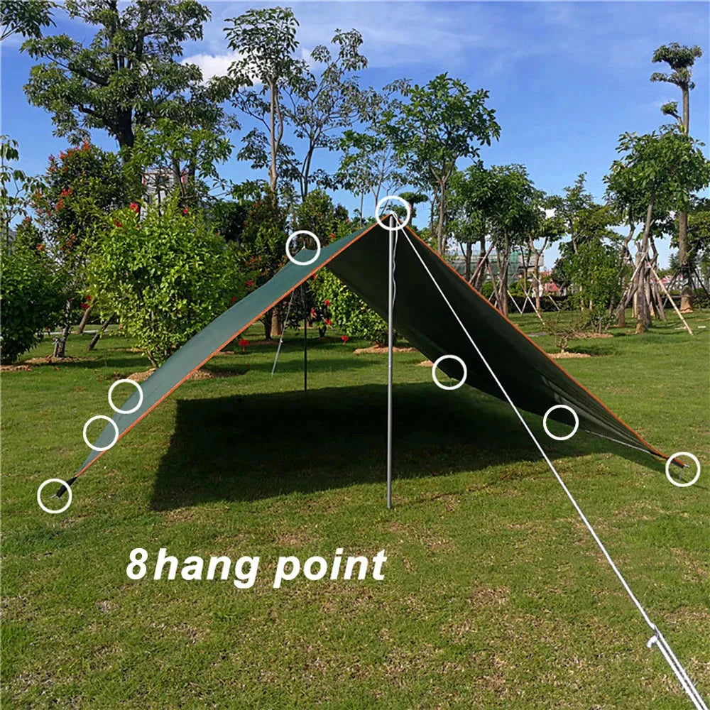 Ultralight Waterproof Tarp Tent – Large Sun Shelter Awning for Camping, Beach & Outdoor Adventures