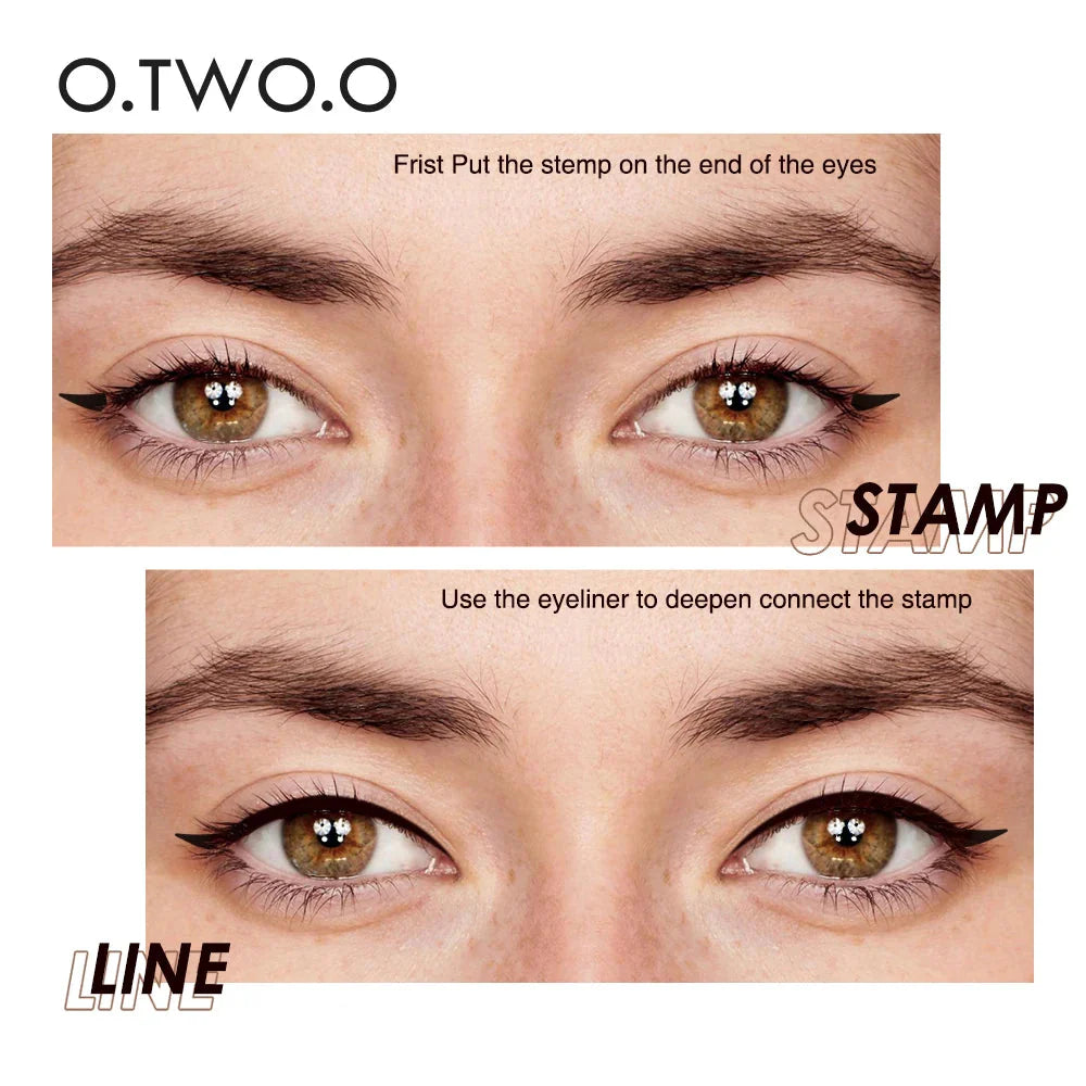 O.TWO.O Black Eyeliner Stamp Pen Waterproof Fast Dry Eye Liner
