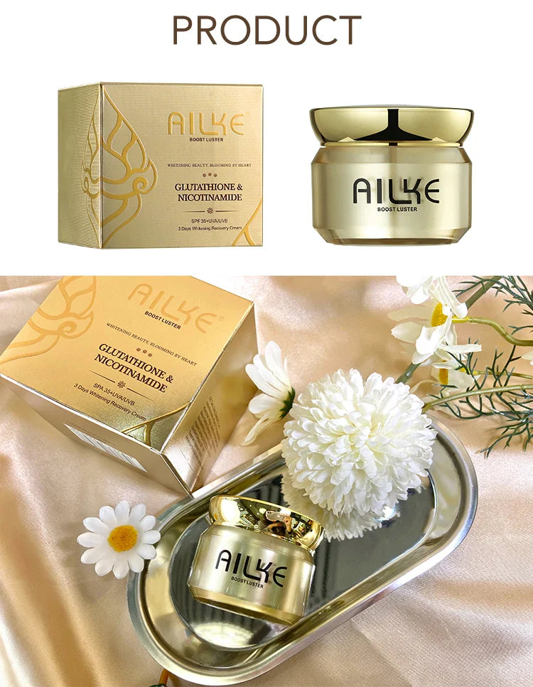 AILKE Dark Spot Corrector Hydration Facial Cream With Spf35+ Lighting Skin Tone Anti-sunburn Skin Care
