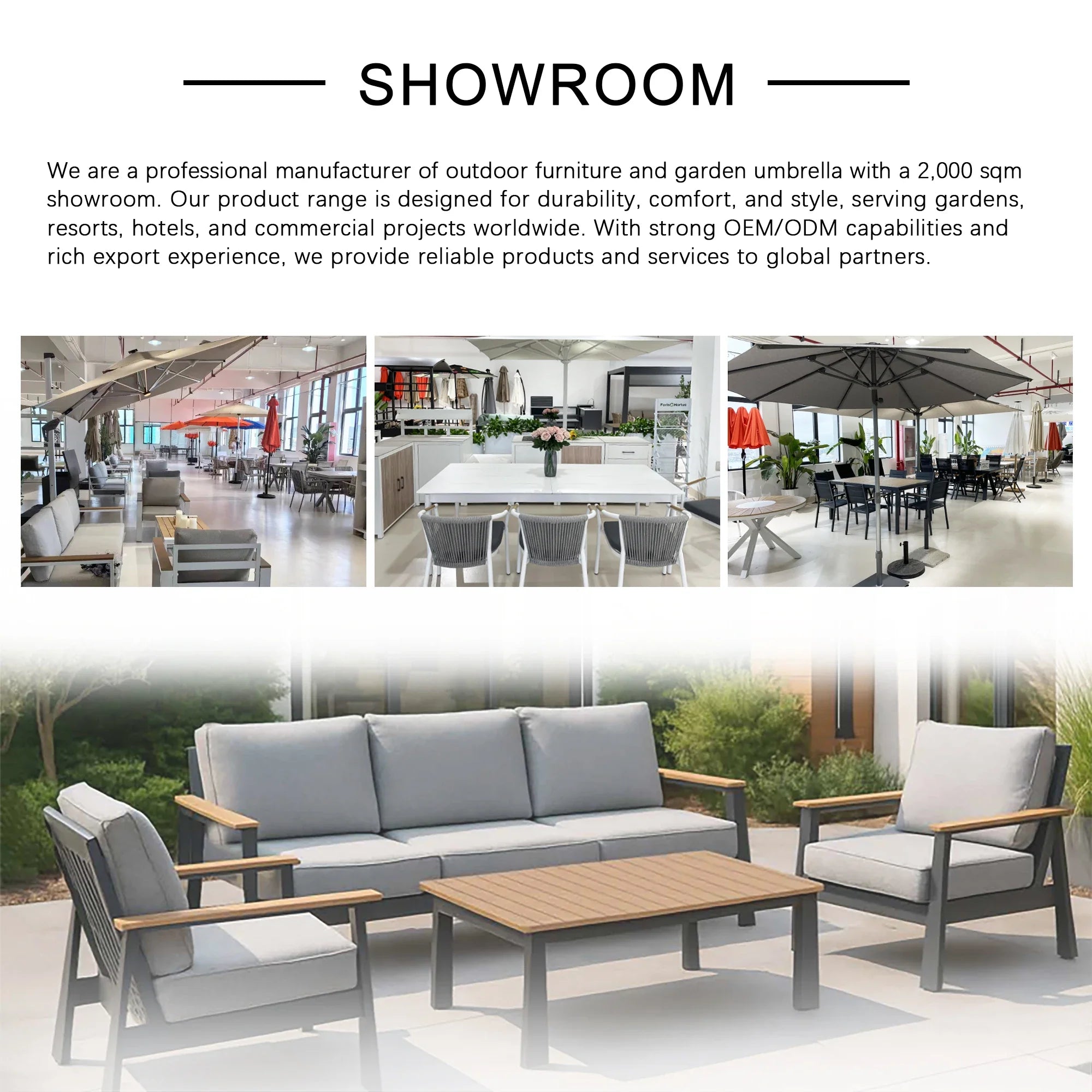 Modern All-Aluminum Outdoor Modular Sofa Set with X-Frame Design and Dining Table Freely Combinable for Farmhouse & Courtyard