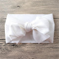 Newborn Large Bow Headwrap for Baby Girl Fabric Messy Bow Headband Turban Bowknot Tie