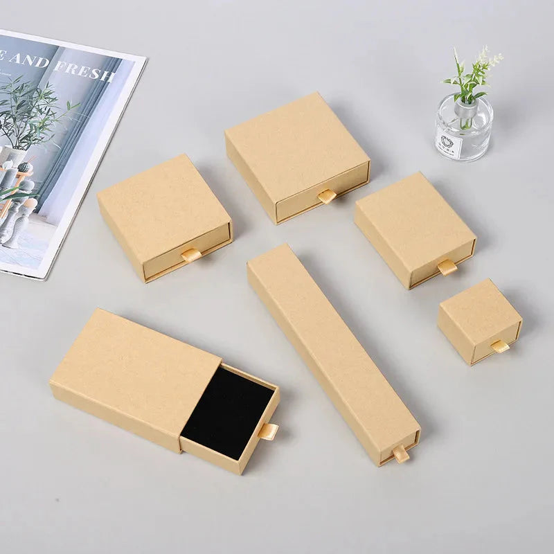10pcs Paper Jewelry Gift Boxes for Rings, Earrings & Bracelets