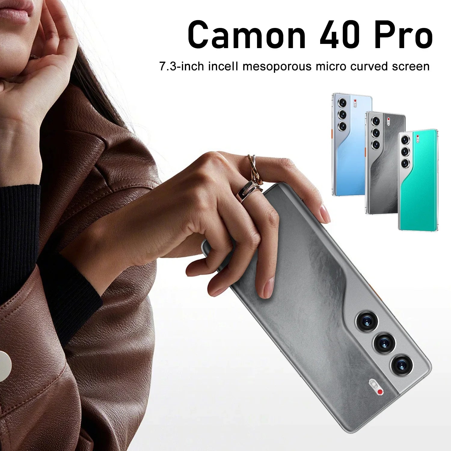 Camon 40 Pro 5G Global Unlocked Smartphone 7.3 Inch HD Screen 16GB+1TB Large Storage Deca Core 2025 Hot Selling
