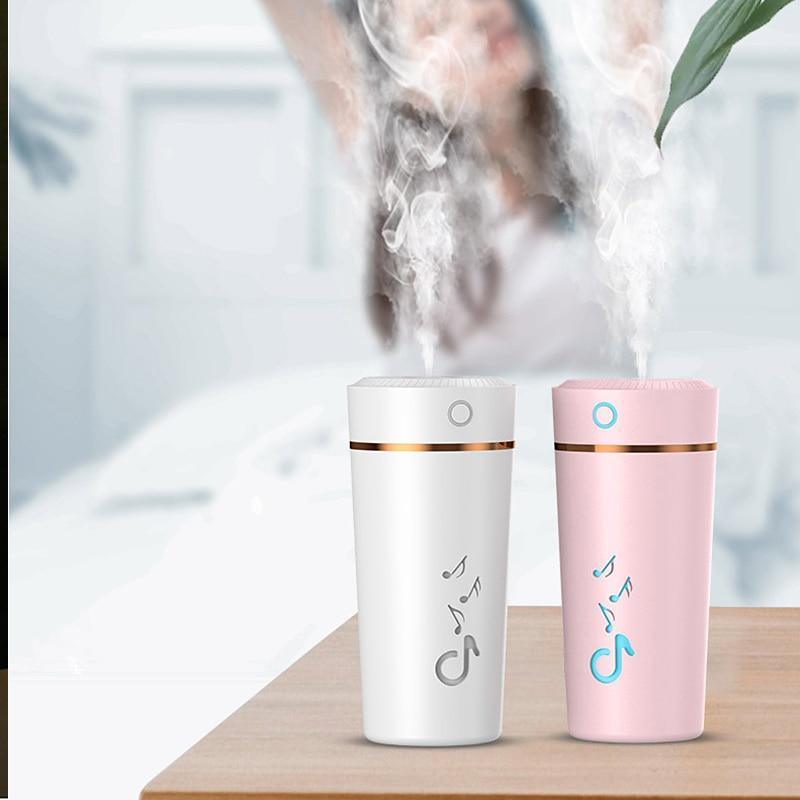 New USB Portable Mini Air Humidifier 200 ML Ultrasonic Essential Oil Diffuser For Home Bedroom Office Car With 7 Color Lights
