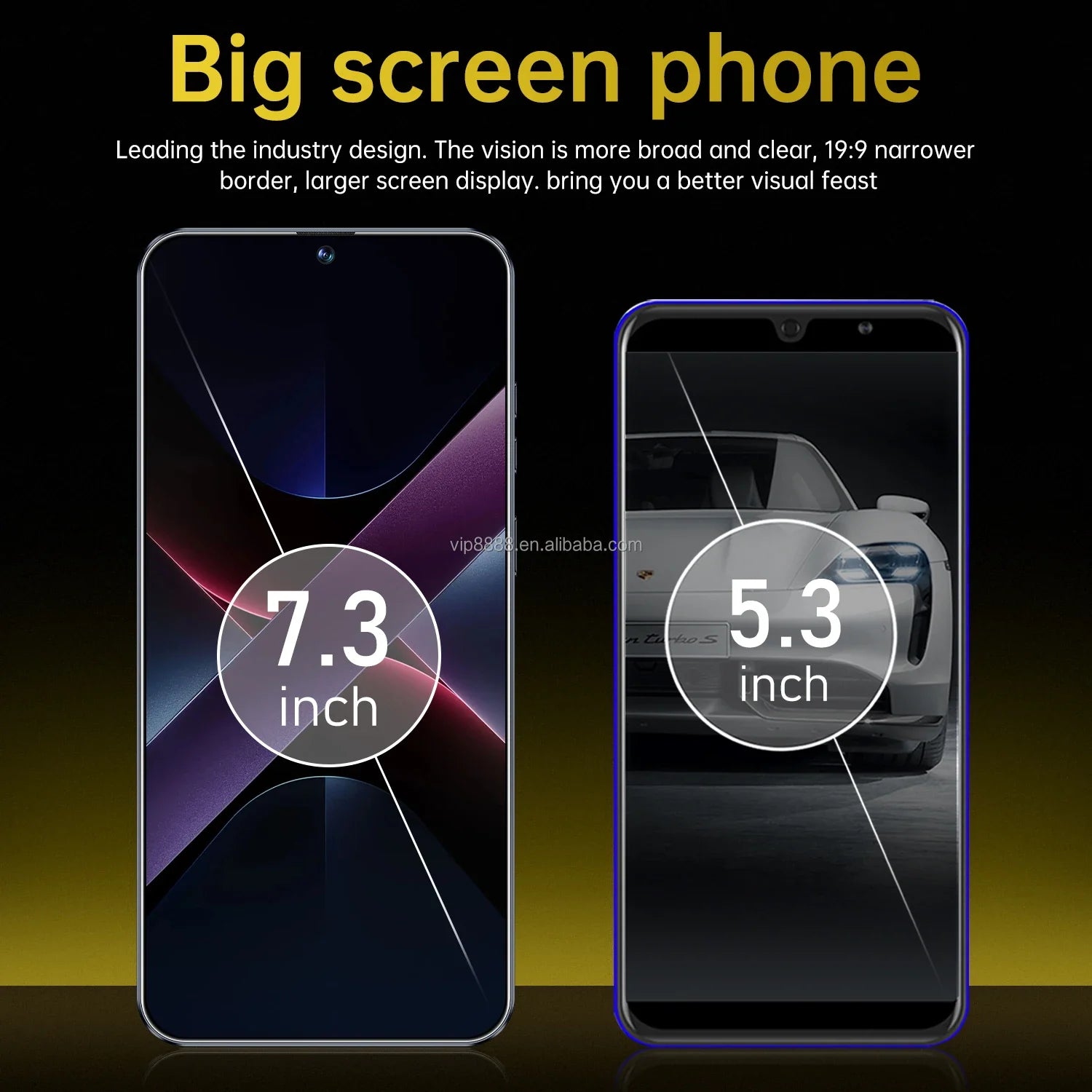 High Quality X7 Pro 16+1TB Smartphone 7.3 Inch Big Screen Android 14 Cellphones Mobile