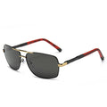 Luxury Men Modern Business Elegant New Sunglasses With High Quality Metal Frame and UV400 Protection
