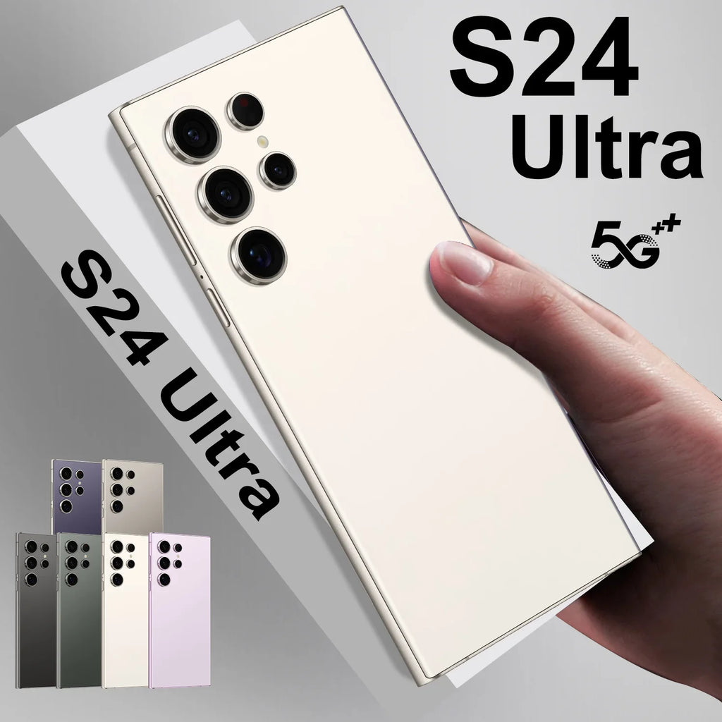 2025 S24 Ultra 7.3 5G Smartphone 16GB+1TB Android HD LCD 65W S Pen Mobile Gaming Phone with WIFI French & Spanish LTE Cellular