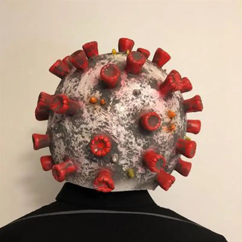 34*32cm Virus Mask Scary Props Halloween Party Props Adult Horror Ghost Helmet Latex Mask Fancy Ball Halloween Masks Carnival