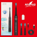 Electric Vibration Toothbrush Sonic Rechargeable Smart Chip Teethbrush Head Replaceable Whitening Healthy Best Gift For Adults And Kids