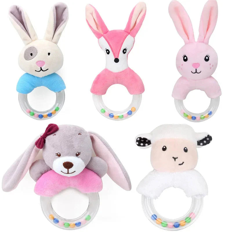 Newborn Baby Plush Stroller Toys Hanging Rattle