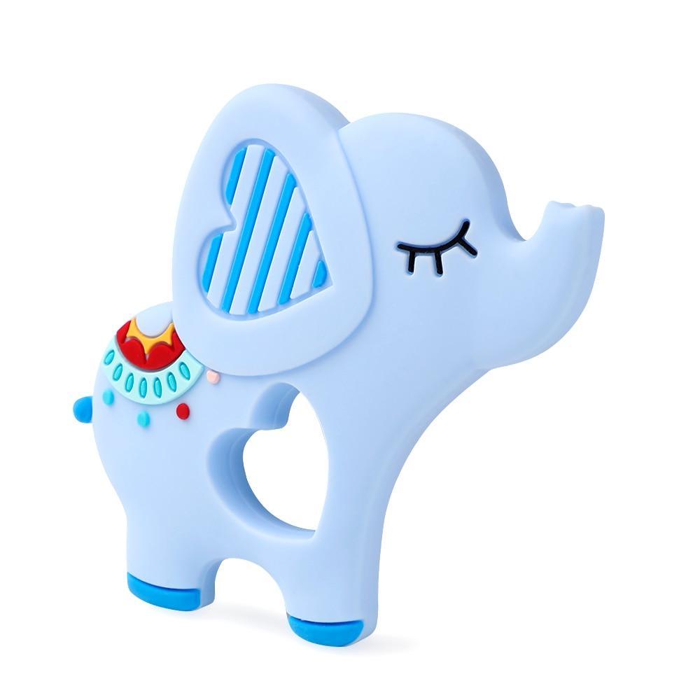 Baby Silicone Teethers BPA Free Teething Toy Animal Dog Koala Owl Elephant Baby Ring Teether Silicone Beads For Kids and Baby