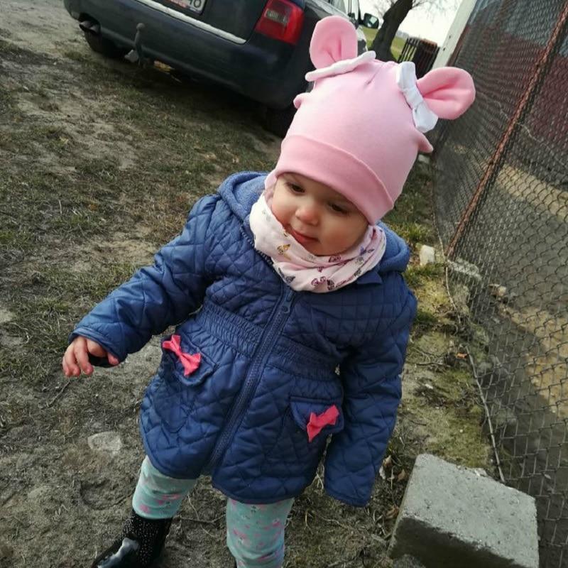 Baby Girl Hat Rabbit Ear Hat For Girls Cotton Bow Knot Children's Cap Toddler Kids Hats Cartoon Hats