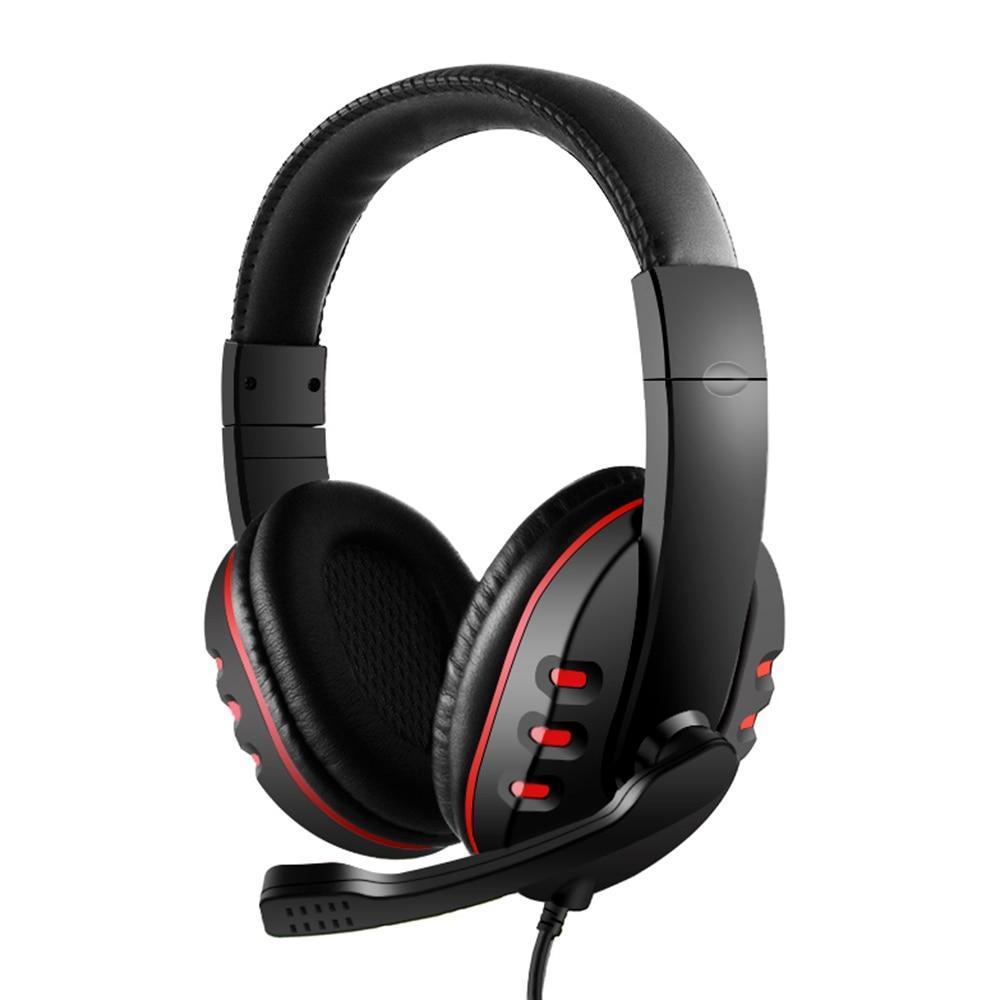 Gaming Headphones 3.5mm Wired Game Headset Noise Canceling Earphone with Microphone Volume Control for PC Laptop Smart Phone