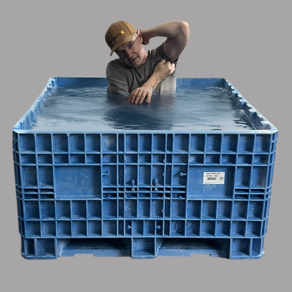 ZA@ ORBIS BULKPAK HDR Bulk Pallet Container Blue  HDRS4845-24-6 & DKBLUFXD WALL