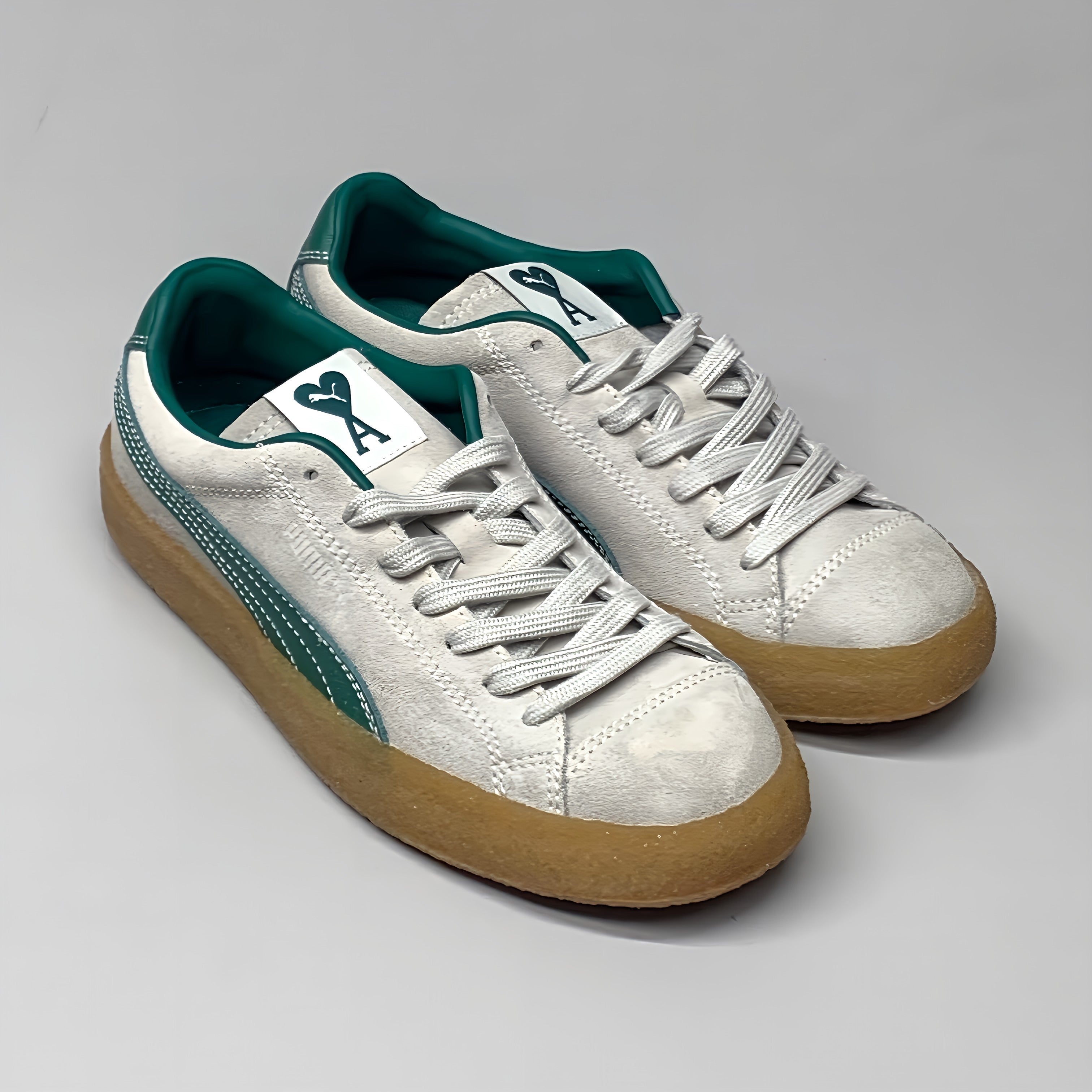 Puma AMI X Suede Crepe Lace Up Mens Sneakers Casual Shoes SZ 8 38414601 New Other