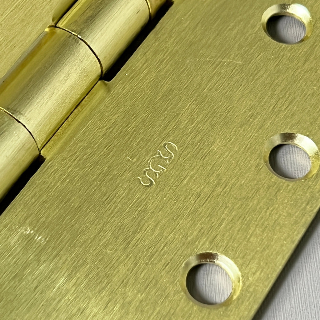 SGS Heavy Duty Commercial Grade Hinge 3-PACK 4.5" x 4.5" Satin Brass BB1000 (new)