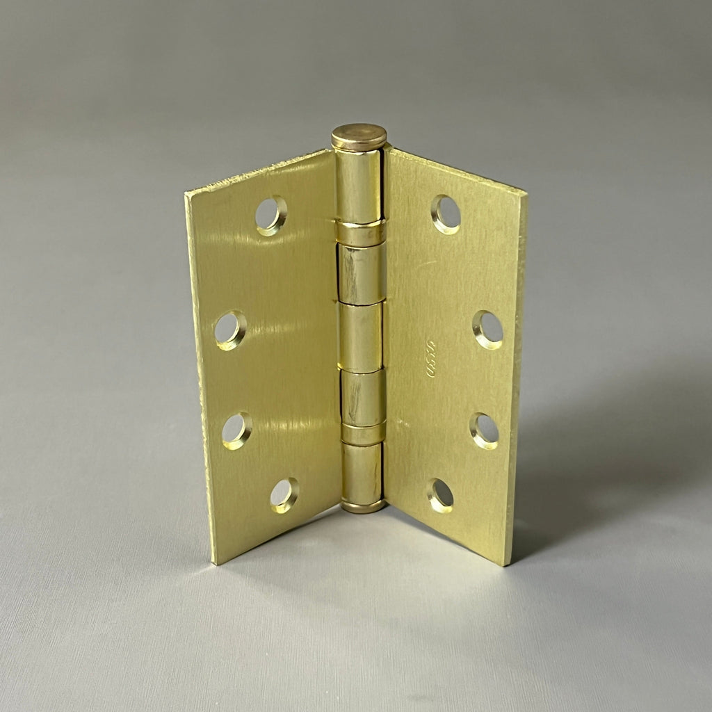 SGS Heavy Duty Commercial Grade Hinge 3-PACK 4.5" x 4.5" Satin Brass BB1000 (new)