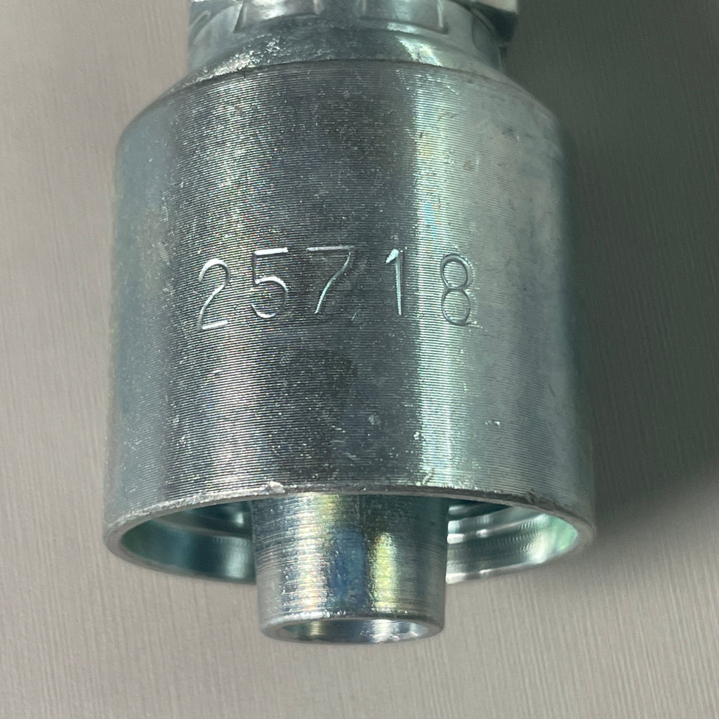 DAYCO Hydraulic Coupling Adapter 1/2" x 2.57" Steel Straight Female Swivel Permanent Crimp 100650 (New)