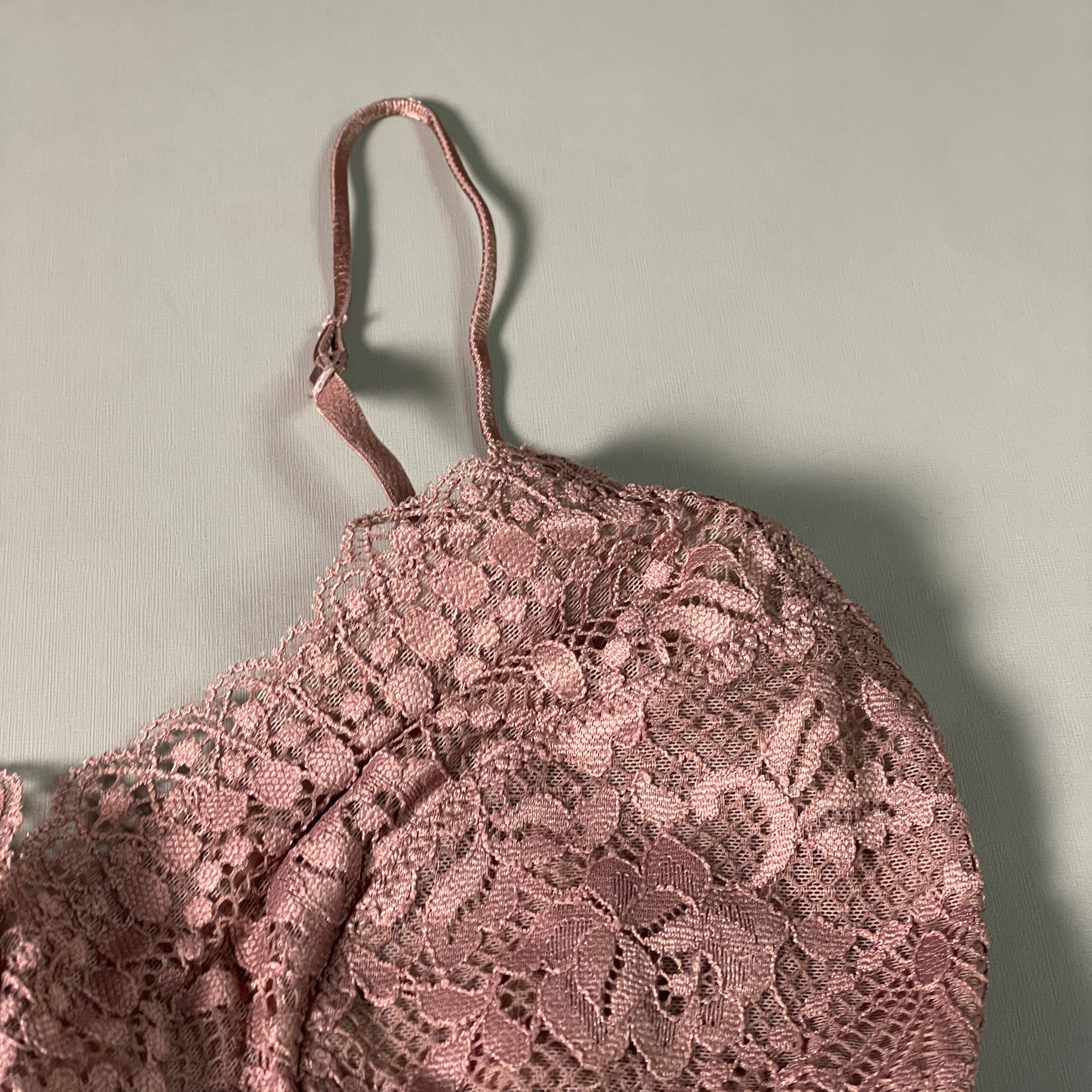 FREE PEOPLE Maya Multiway Lace Bralette Women's Sz XS Summer Sparrow OB1225473 (New)