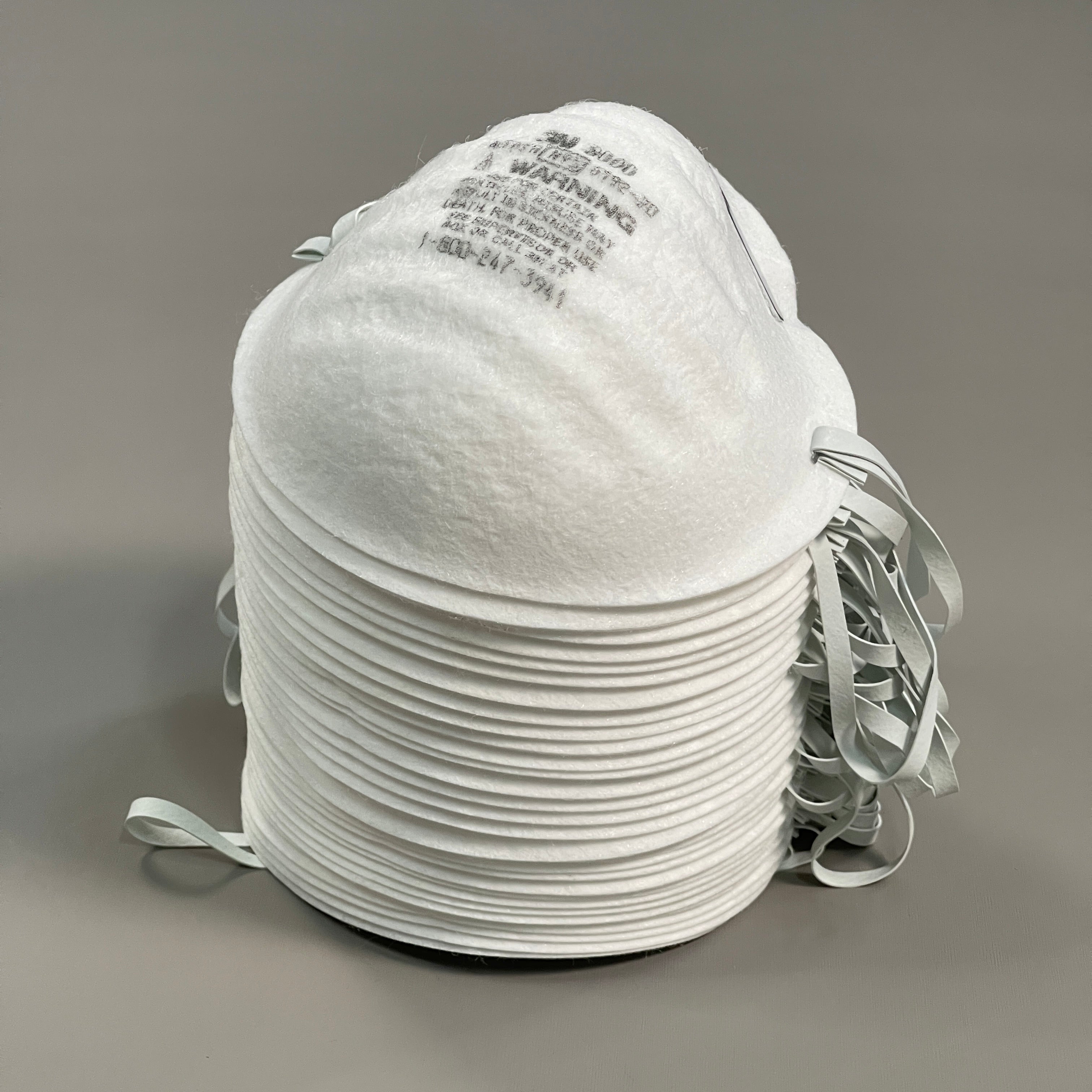 3M 8000 Particle Respirators N95 Mask (30 MASKS) 1289-03 USA