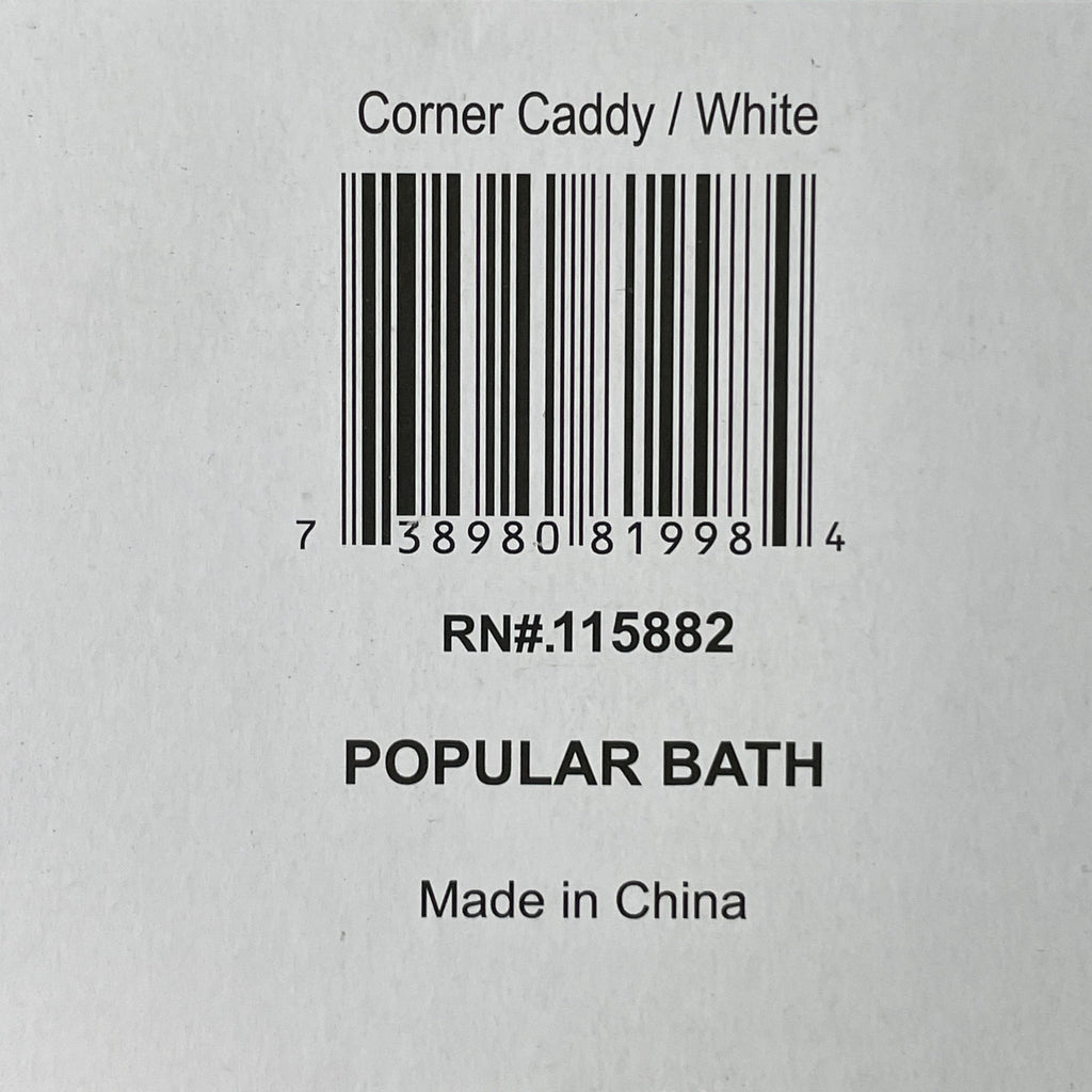 ZA@ SHOWER CADDY 4 Tier Bathroom Corner Rust-Proof Tension Pole 819984 (New)