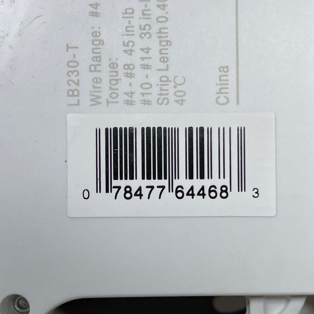 LEVITON 30A 2-Pole Plug-In Circuit Breaker 120/240V White 200-LB230-T (New)