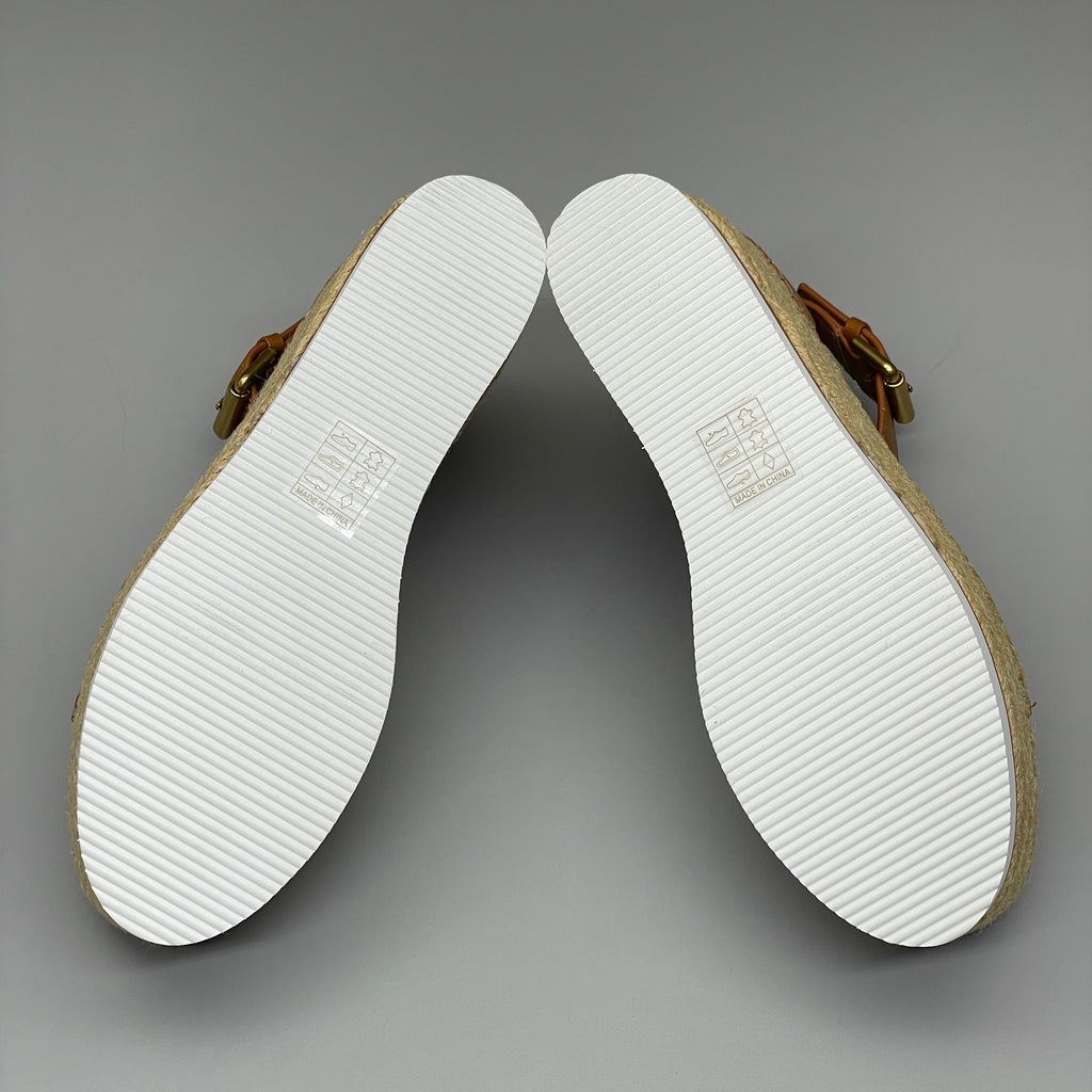 SEE BY CHLOÉ Glyn Calf Espadrille Platform Sandals Tan Women's Sz 10 EU 40 SB32201A (New)