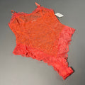FREE PEOPLE Sheer One Touch Bodysuit Leotard Women's Sz XS Watermelon Lace OB1457989 (New)