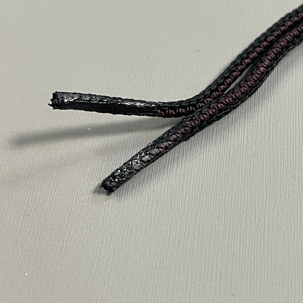 HOPE GLOBAL Military Boot Laces 1 PAIR Taslan Black/Brown 63" Waterproofed & Super Strong (New)