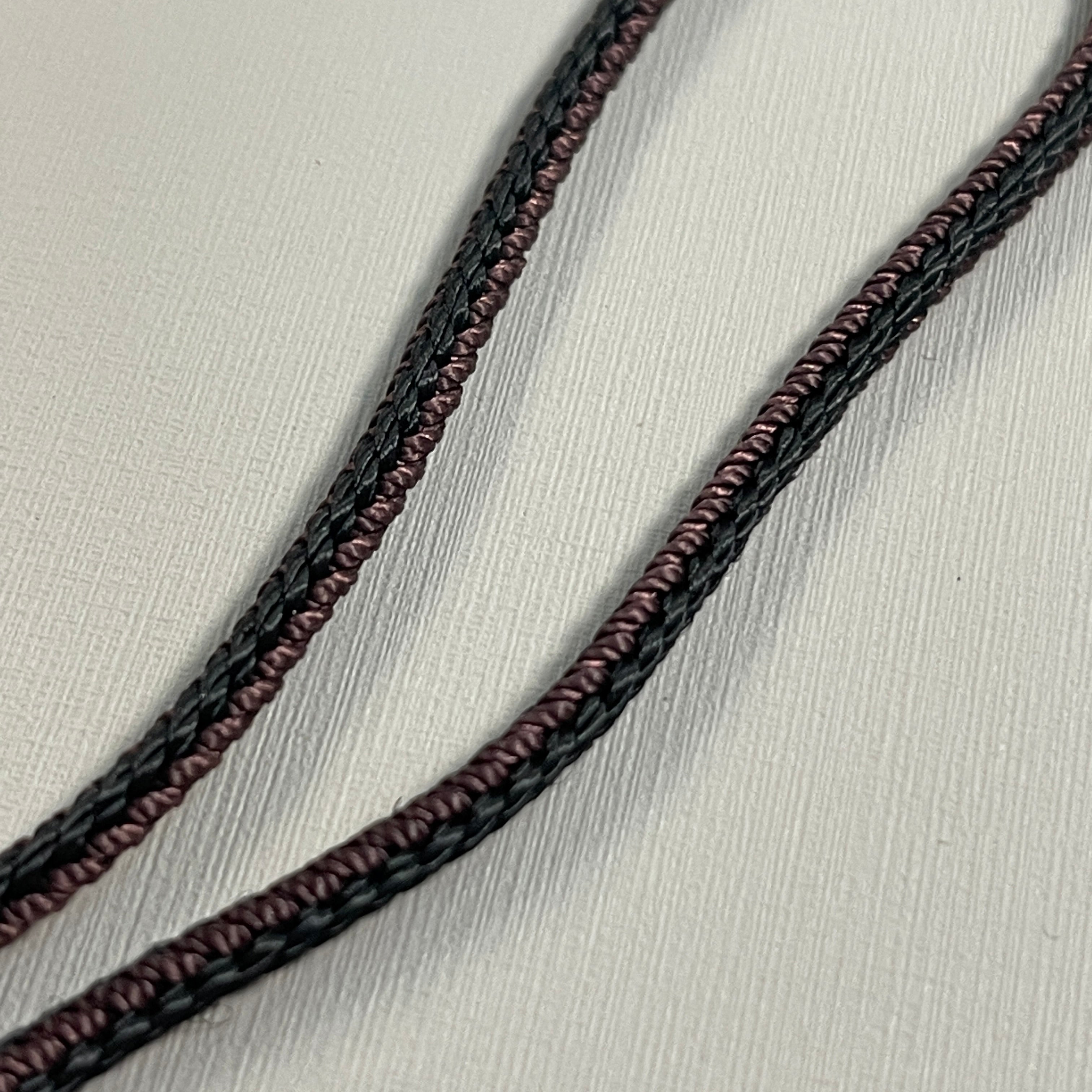 HOPE GLOBAL Military Boot Laces 1 PAIR Taslan Black/Brown 63" Waterproofed & Super Strong (New)