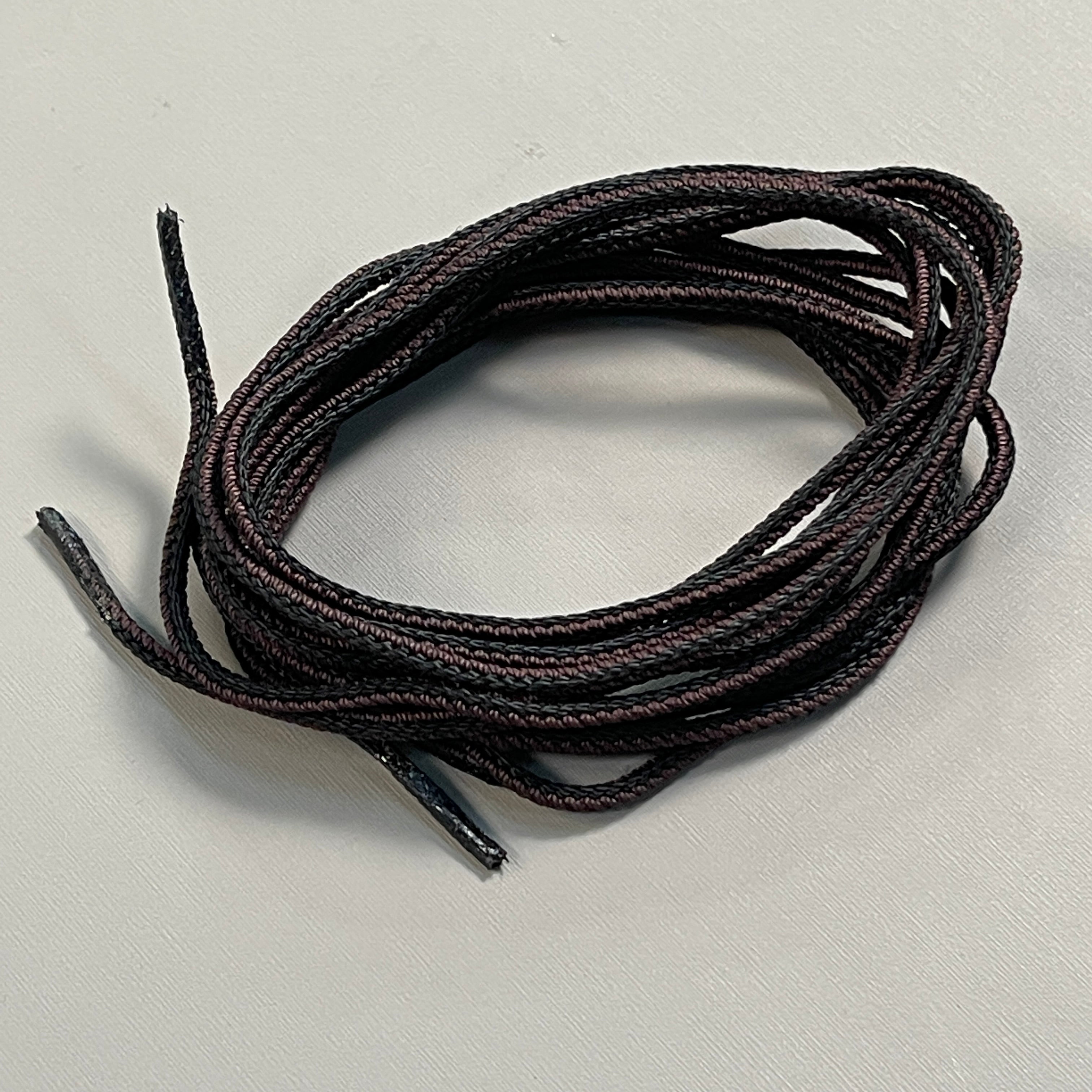 HOPE GLOBAL Military Boot Laces 1 PAIR Taslan Black/Brown 63" Waterproofed & Super Strong (New)
