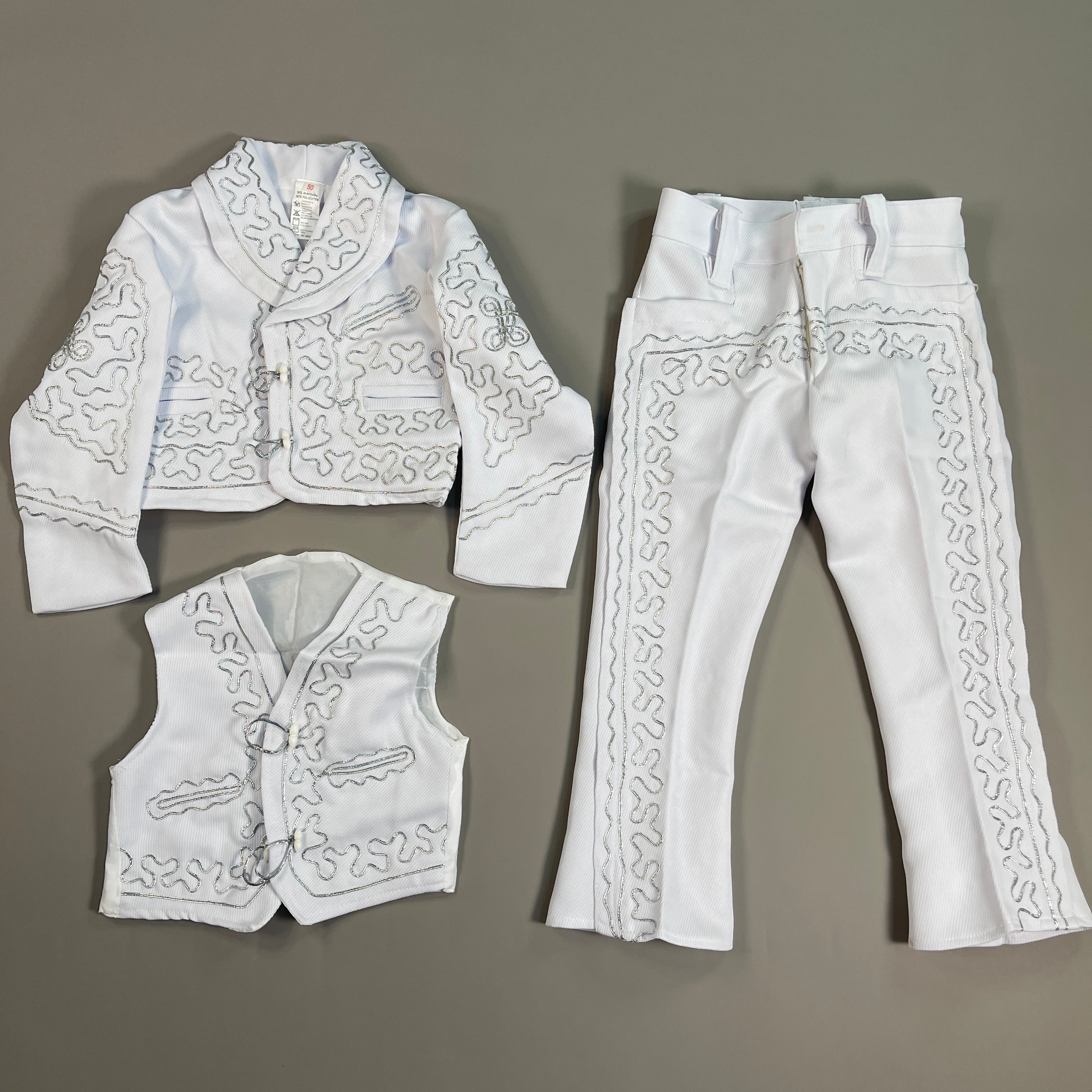 Mexican Mariachi Charro 3-Piece Suit Outfit Mayo Fiesta Dance Costume Youth Sz H50 (New)