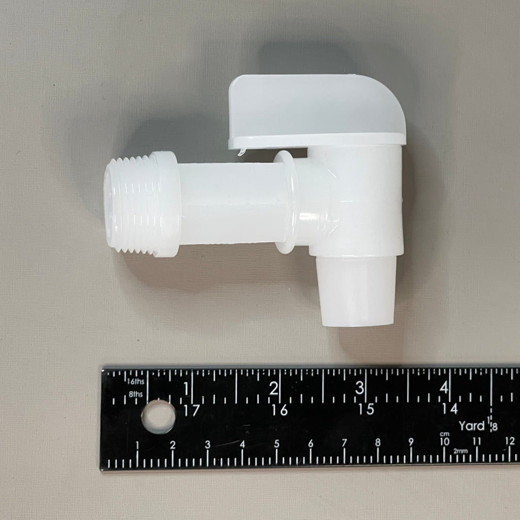 REIKE Flo-Rite Faucet 3/4" Plastic Drum, Barrel, Jug Faucet, Spigot White (New)