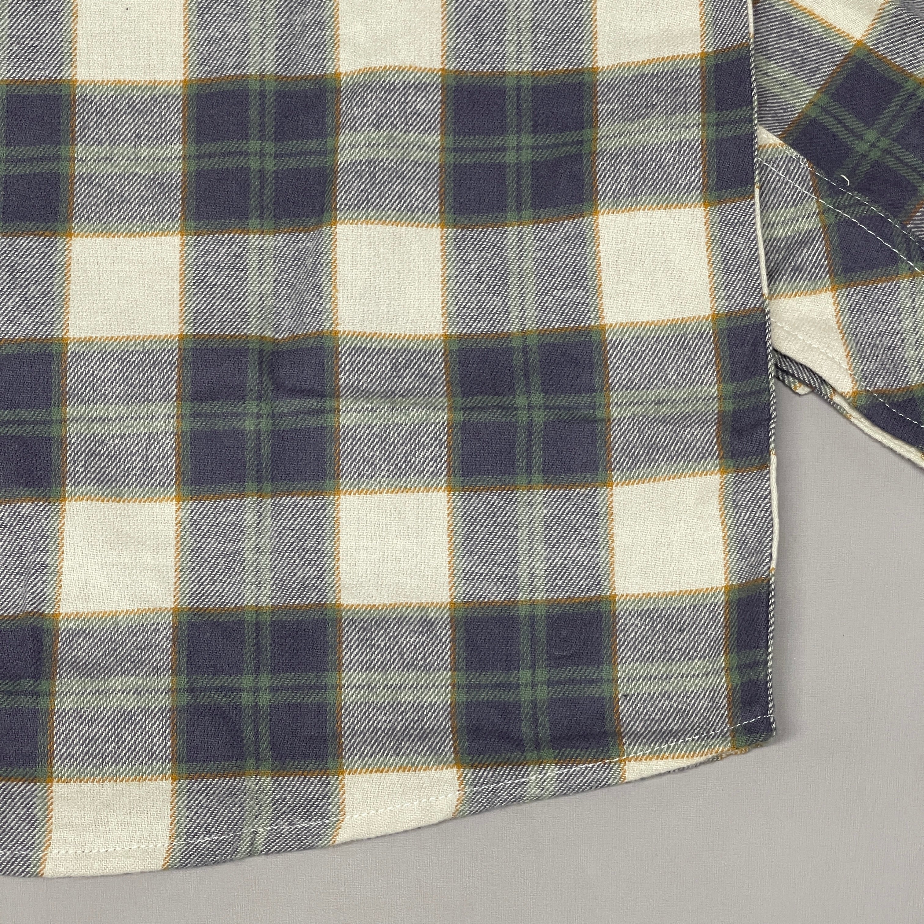 WE WORE WHAT Boyfriend Flannel Button-Down Shirt Green Women's Sz XS/S 246765