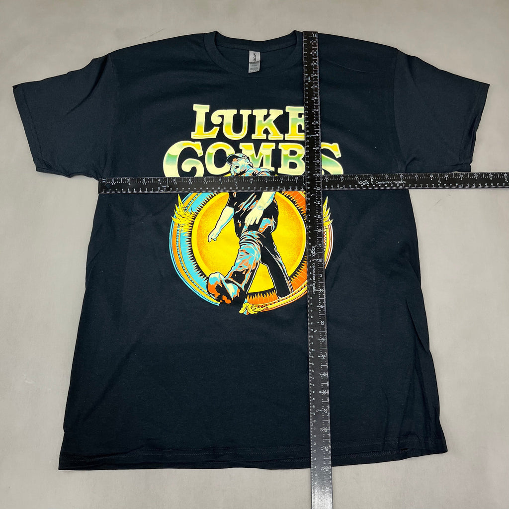 Luke Combs Stadium Tour 2022 Gildan Short Sleeve T-Shirt Unisex Sz L Black (New)