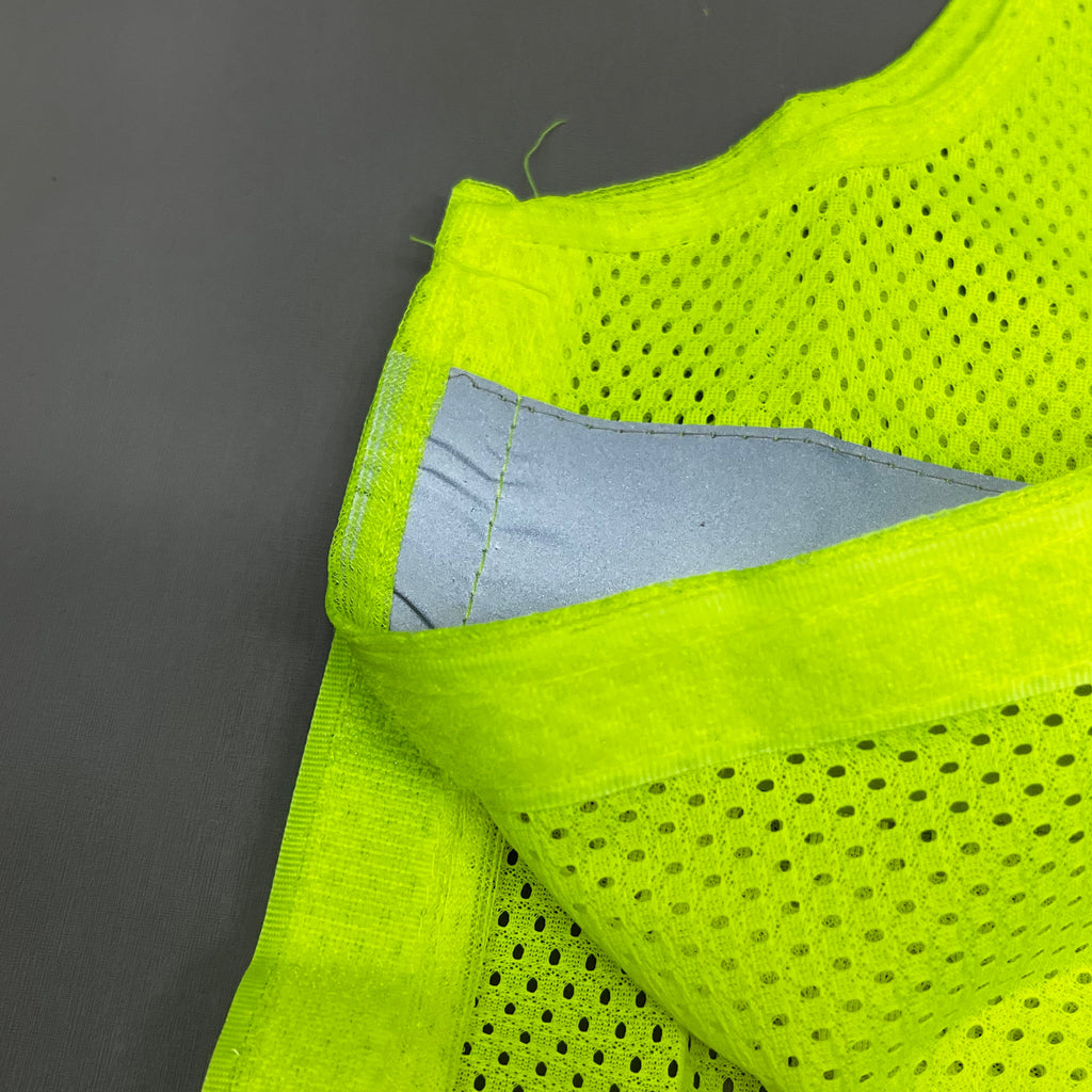 ASN INC Yellow Reflective Safety Vest Unisex Sz-3XL Neon Yellow 1409227 (New)