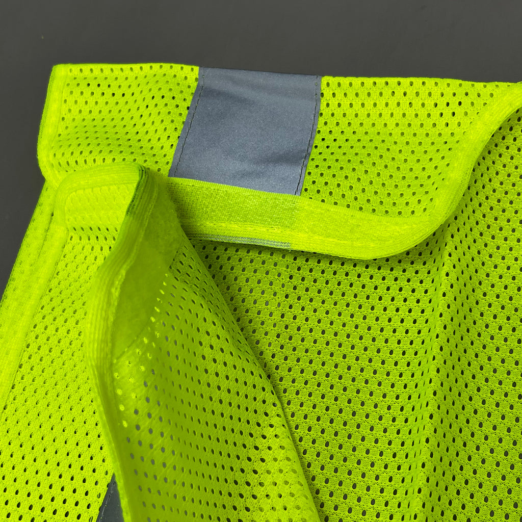 ASN INC Yellow Reflective Safety Vest Unisex Sz-3XL Neon Yellow 1409227 (New)