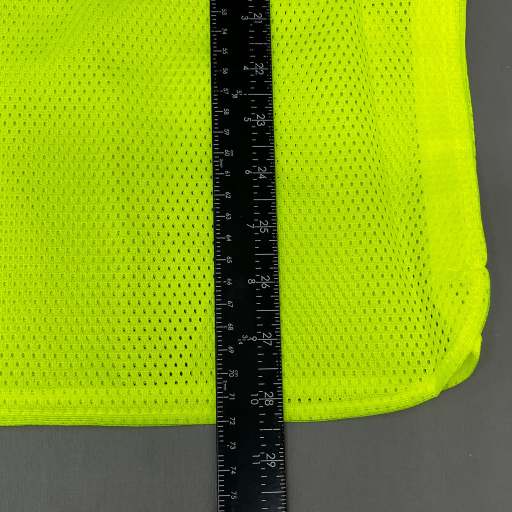 ASN INC Yellow Reflective Safety Vest Unisex Sz-3XL Neon Yellow 1409227 (New)
