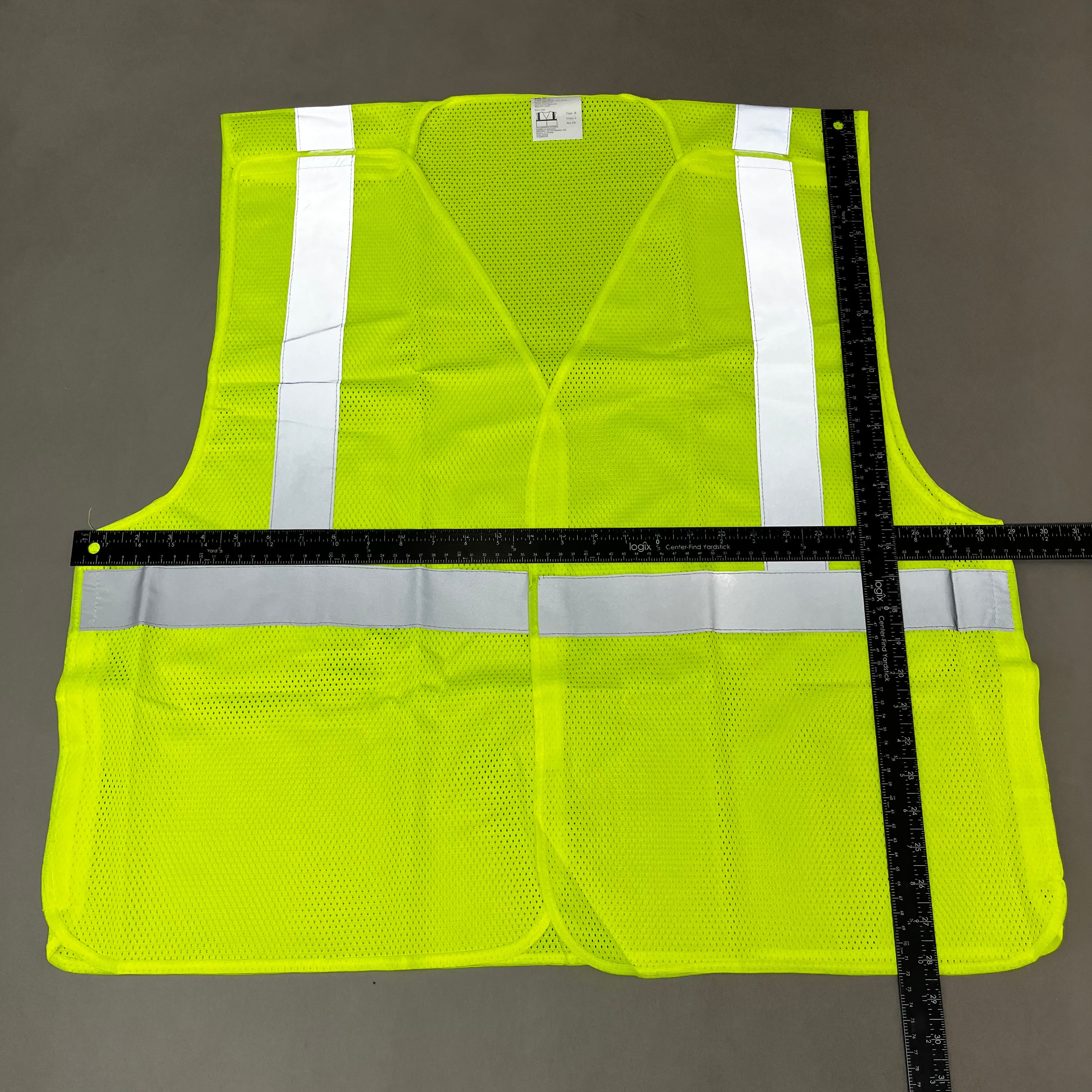 ASN INC Yellow Reflective Safety Vest Unisex Sz-3XL Neon Yellow 1409227 (New)