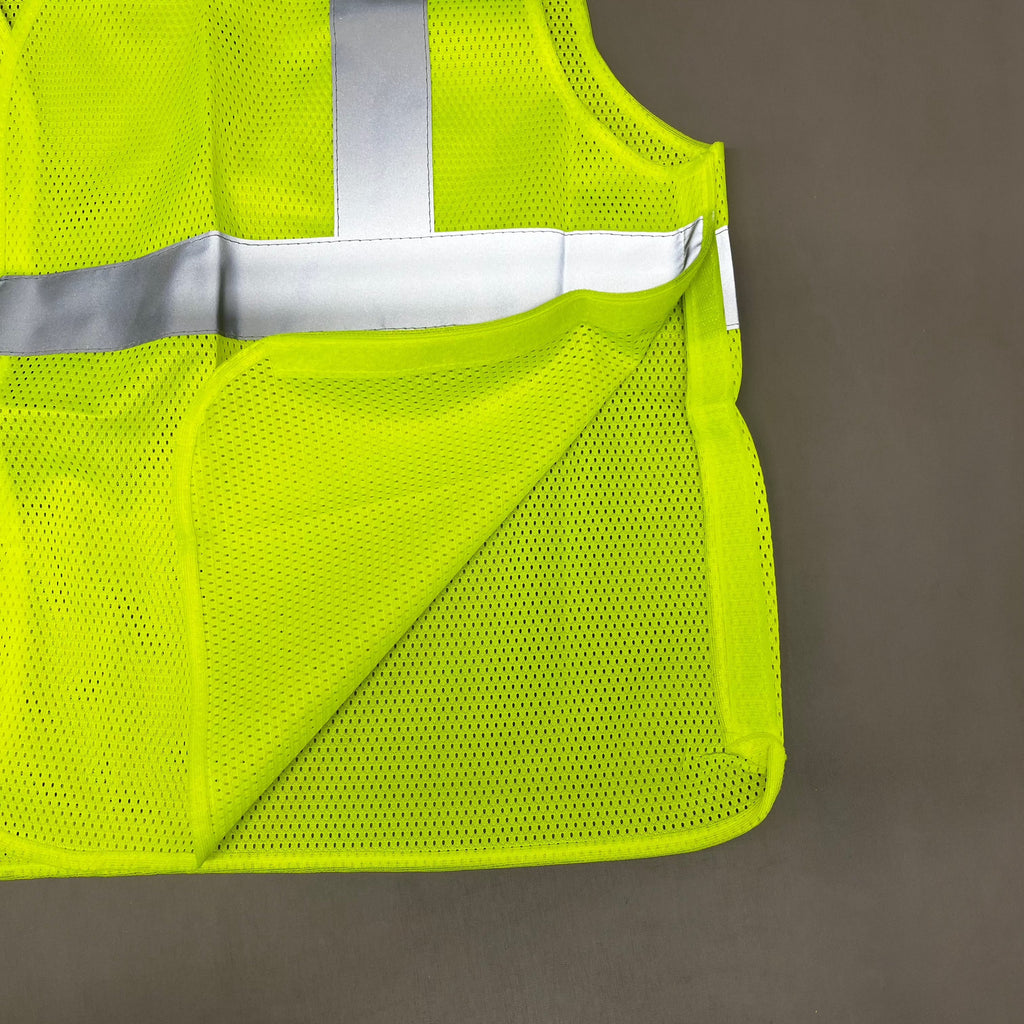 ASN INC Yellow Reflective Safety Vest Unisex Sz-2XL Neon Yellow 1409226 (New)