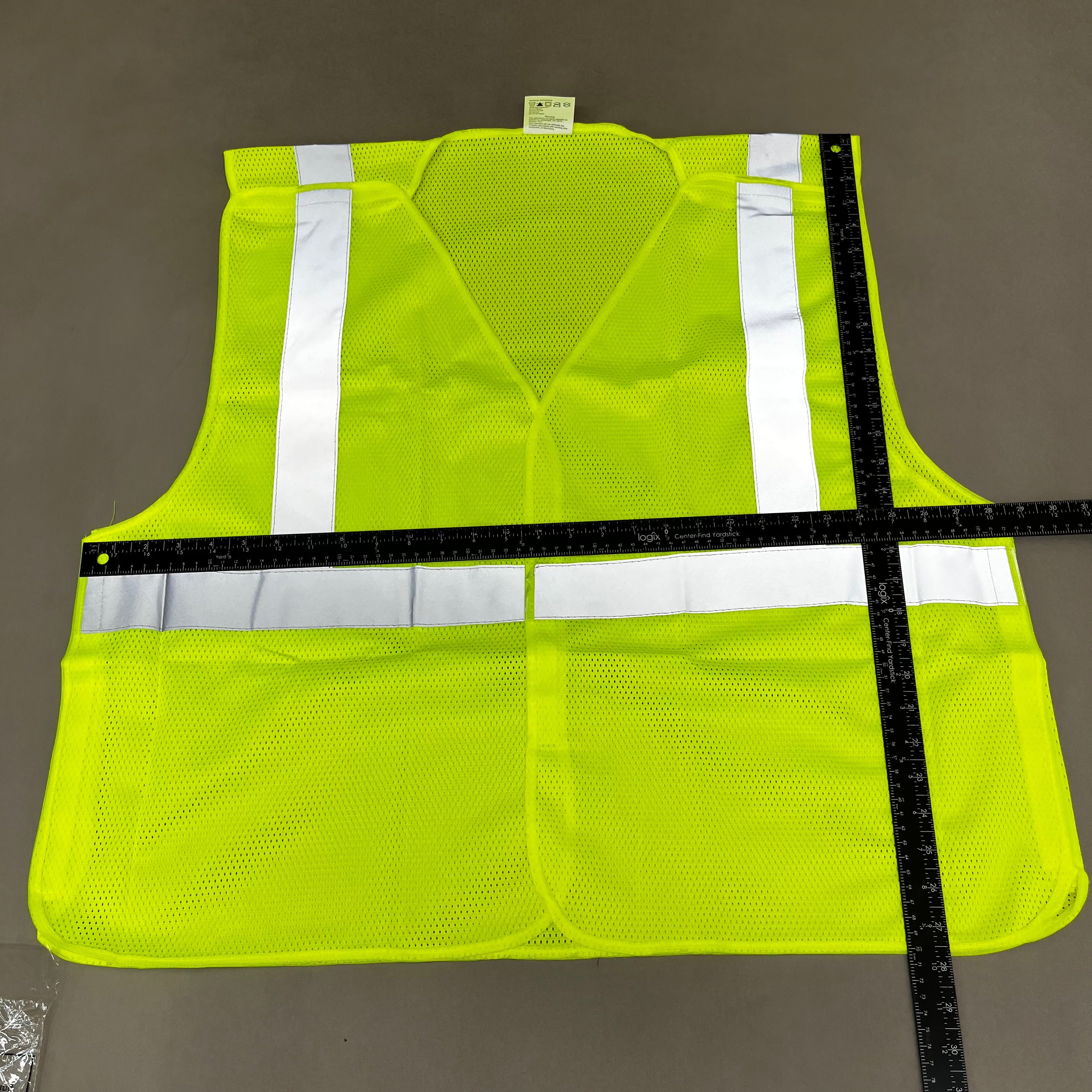 ASN INC Yellow Reflective Safety Vest Unisex Sz-2XL Neon Yellow 1409226 (New)