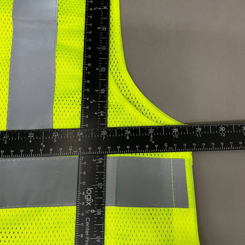 ASN INC Yellow Reflective Safety Vest Unisex Sz-2XL Neon Yellow 1409226 (New)